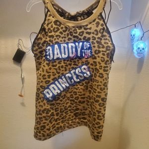 Cheetah print tank top (shipping fee)